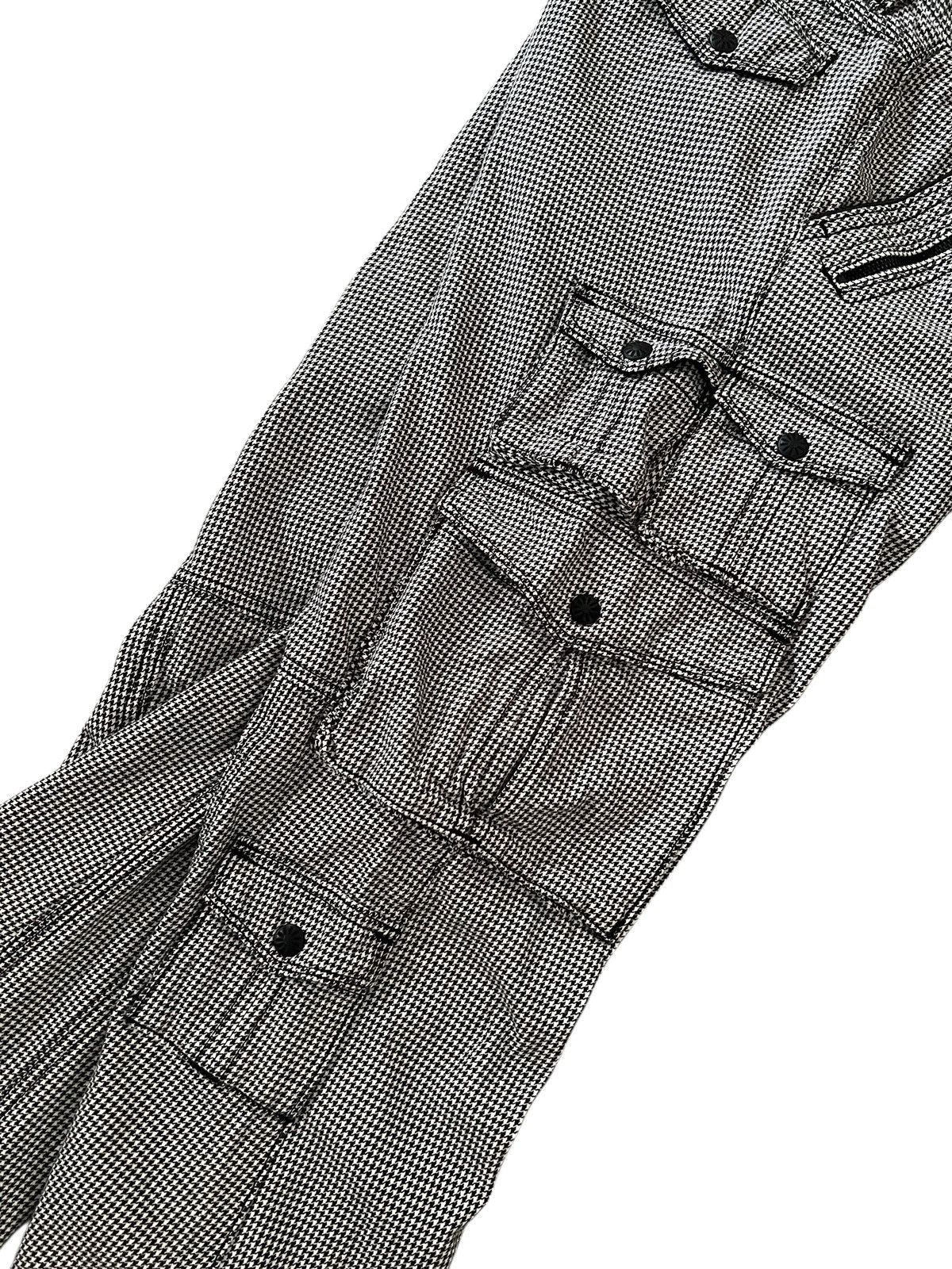 Nicole Club Nicole Club For Men Houndstooth Flare Cargo Pants Size US 35 - 8 Thumbnail
