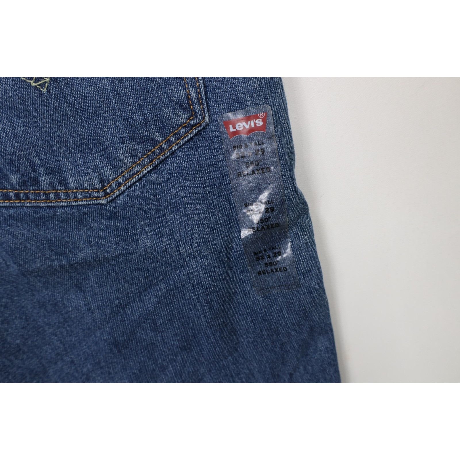 Levi's Deadstock Vintage Y2K Levis 550 Relaxed Fit Jeans 52x29 Size US 44 / EU 60 - 15 Thumbnail