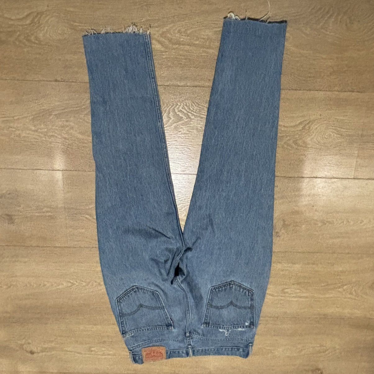 Levi's Custom Levi’s 550 Sashiko Patchwork Denim Jeans Distressed Size US 32 / EU 48 - 3 Thumbnail
