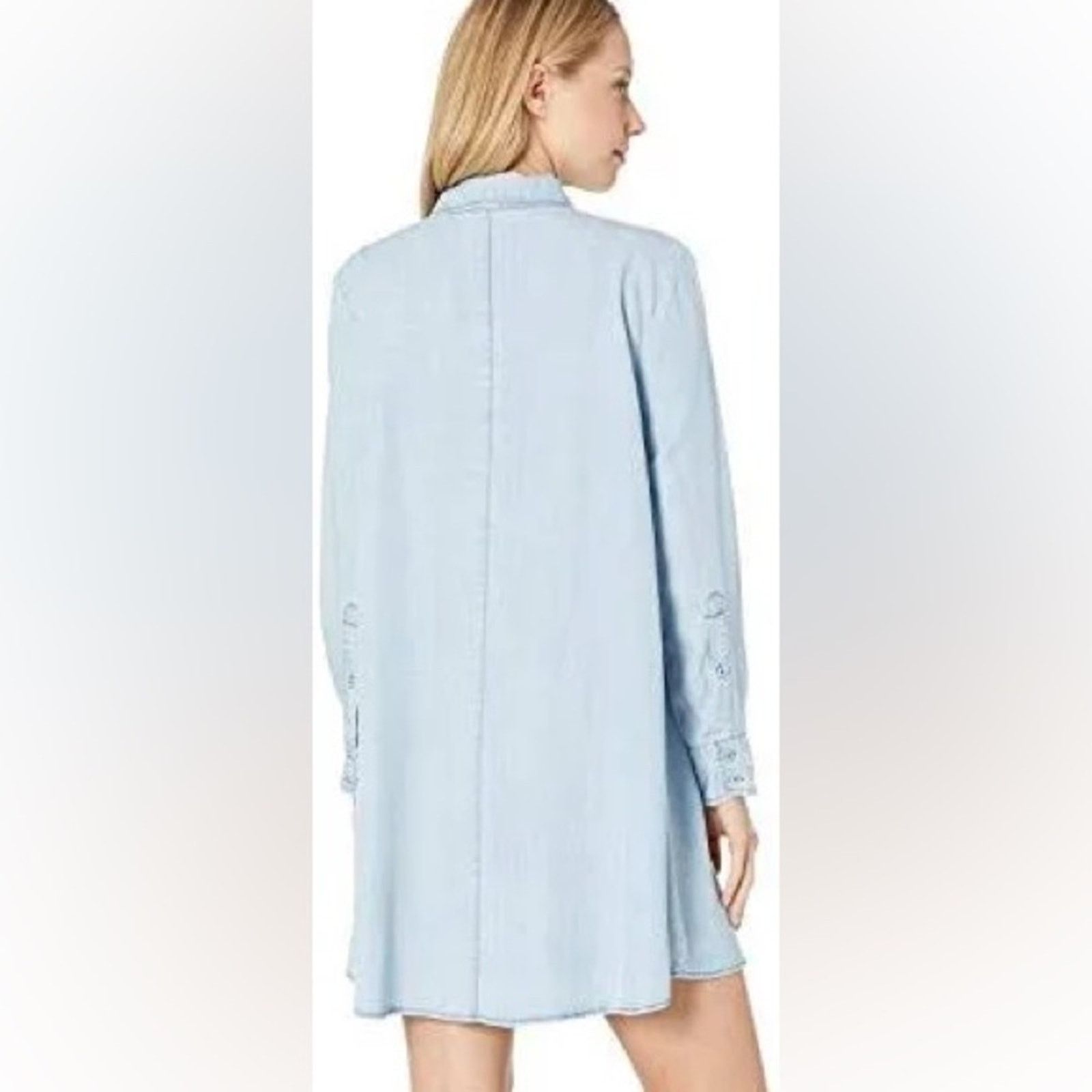 BB Dakota NEW bb Dakota Shirty Personality Chambray Dress - Small $98 Size S / US 4 / IT 40 - 8 Thumbnail