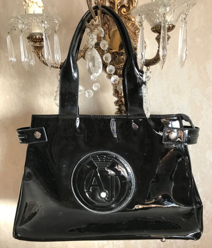 Other Vintage Armani Jeans Black Bag Handbag Size ONE SIZE - 2 Thumbnail