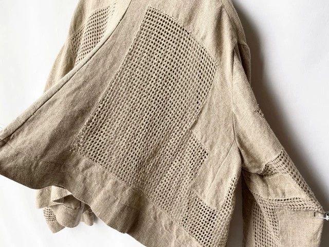 Issey Miyake issey miyake Linen mesh silhouette jacket Size US M / EU 48-50 / 2 - 7 Thumbnail
