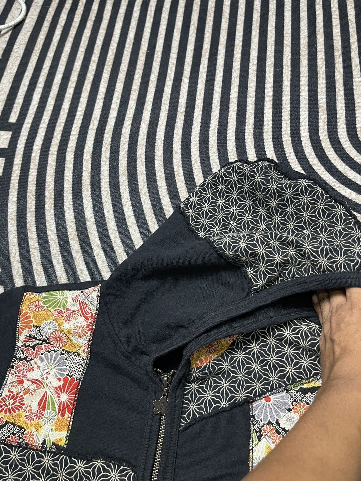 Kapital 00s KAPITAL INSPIRED BRAND NAMITATSU PATCHWORK ZIPPER HOODIE Size US M / EU 48-50 / 2 - 13 Thumbnail