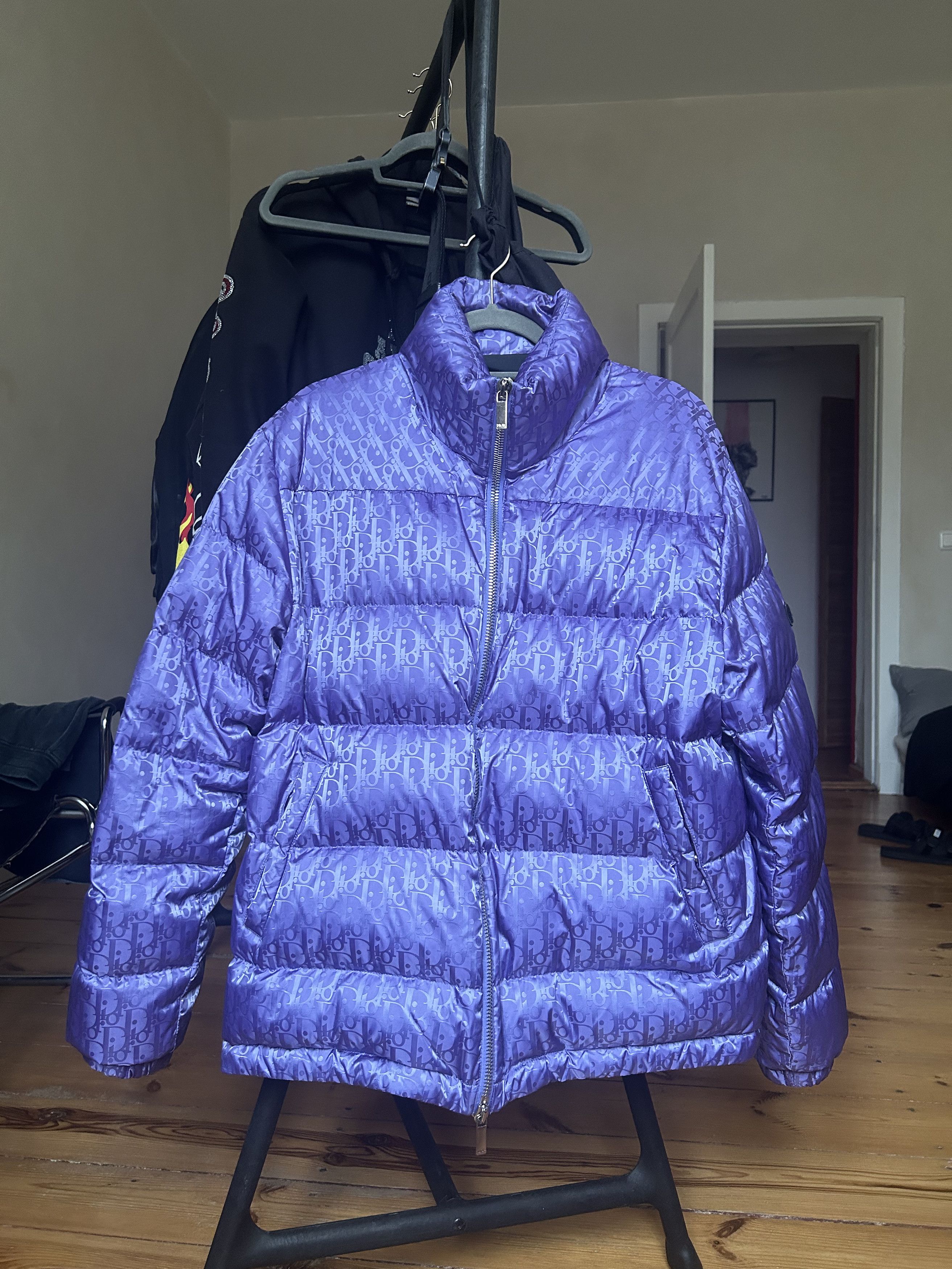 Dior Oblique Purple Puffer Jacket – Savonches