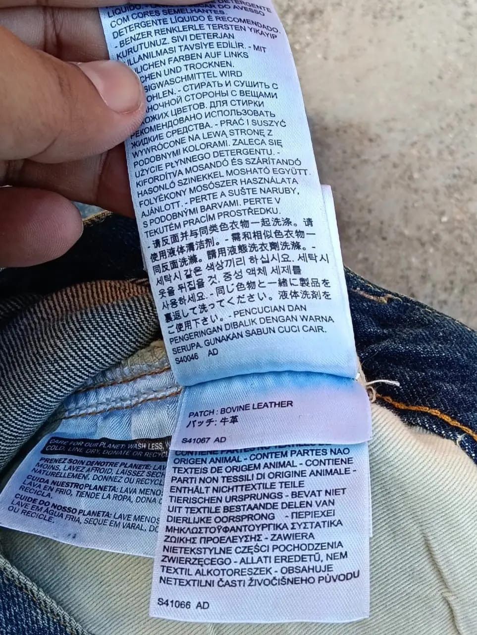 Levi's Distressed Levi's 501ZXX BIG E Selvedge Denim Patchwork. Size US 30 / EU 46 - 10 Thumbnail
