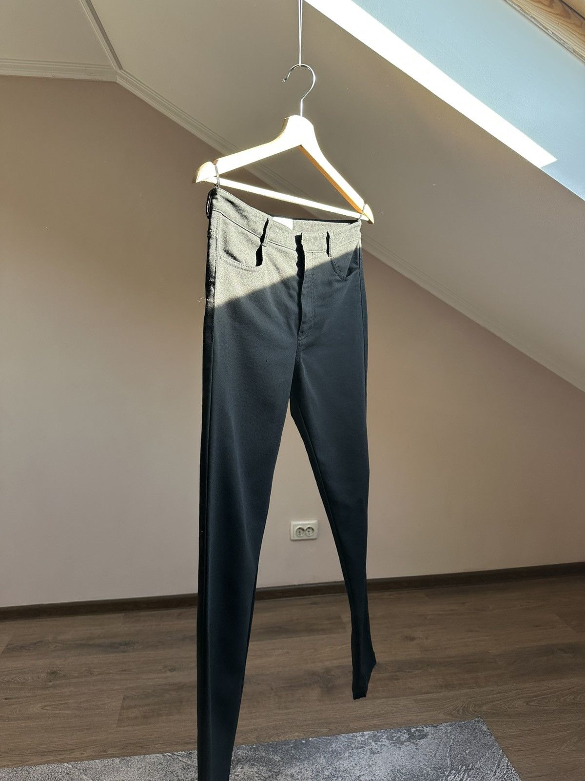 14th Addiction Rick Owens Style Prada Black tab Womens Pants Size 42 Size 28" / US 6 / IT 42 - 2 Thumbnail