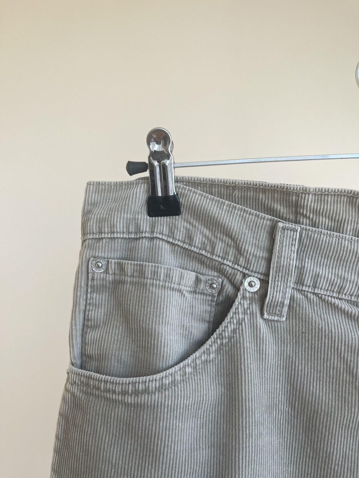Levi's 521 Regular Tapered Fit Corduroy 5 Pocket Jeans Pants 2000s Size US 30 / EU 46 - 7 Thumbnail