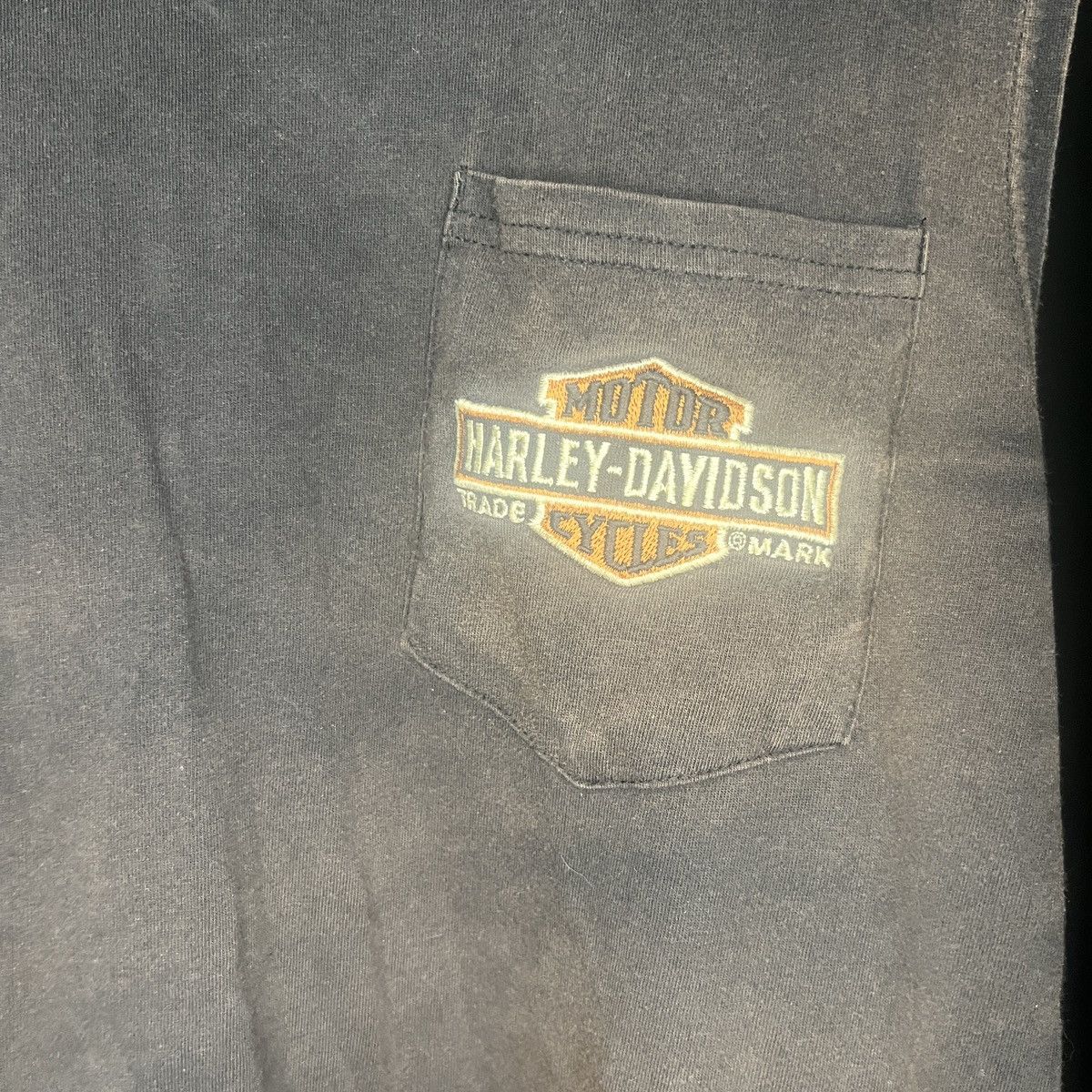Harley Davidson Pocket Logo Embroidered Sun Faded Tank Top Size Medium Size US M / EU 48-50 / 2 - 2 Thumbnail