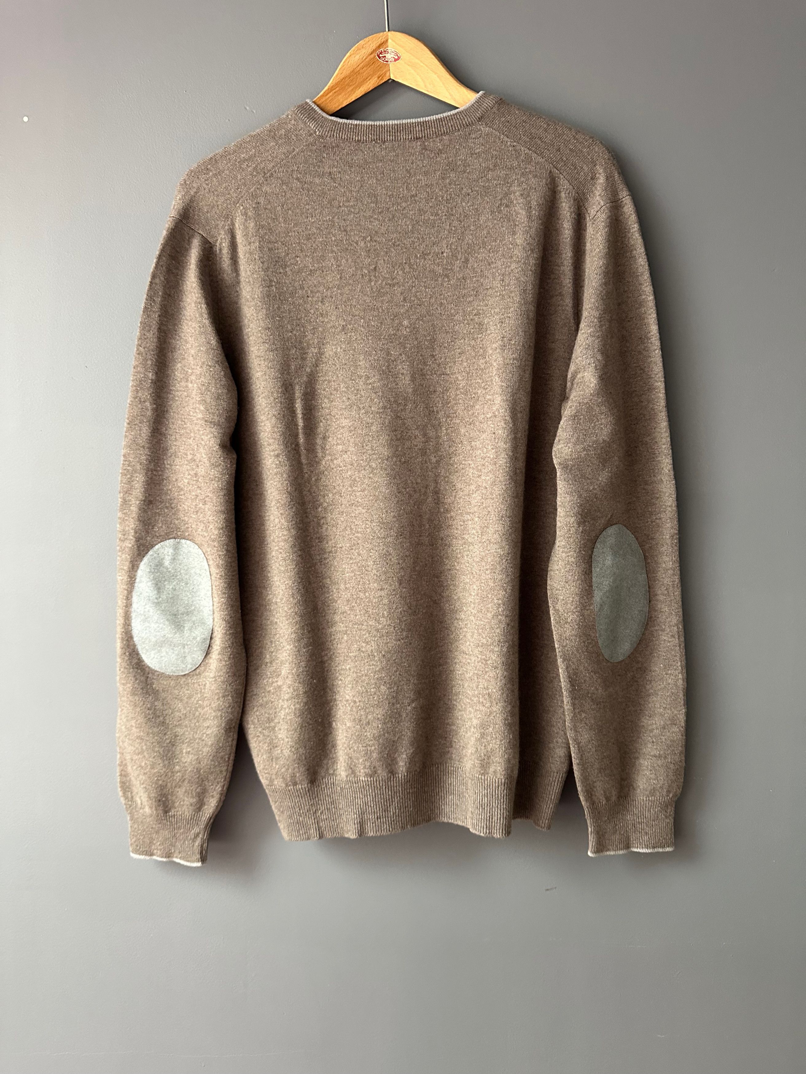 Gran Sasso Gran Sasso Wool Cashmere jumper sweater v neck Size US XL / EU 56 / 4 - 11 Thumbnail