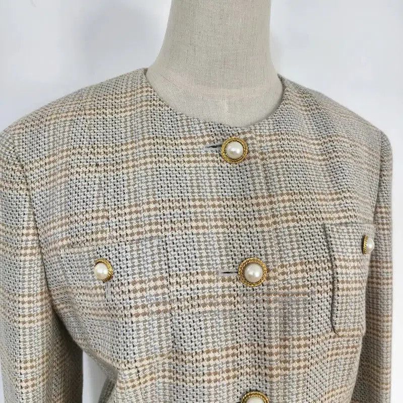 Burberry Burberry Plaid Wool Blend Long Sleeve Dress. Size L / US 10 / IT 46 - 3 Thumbnail