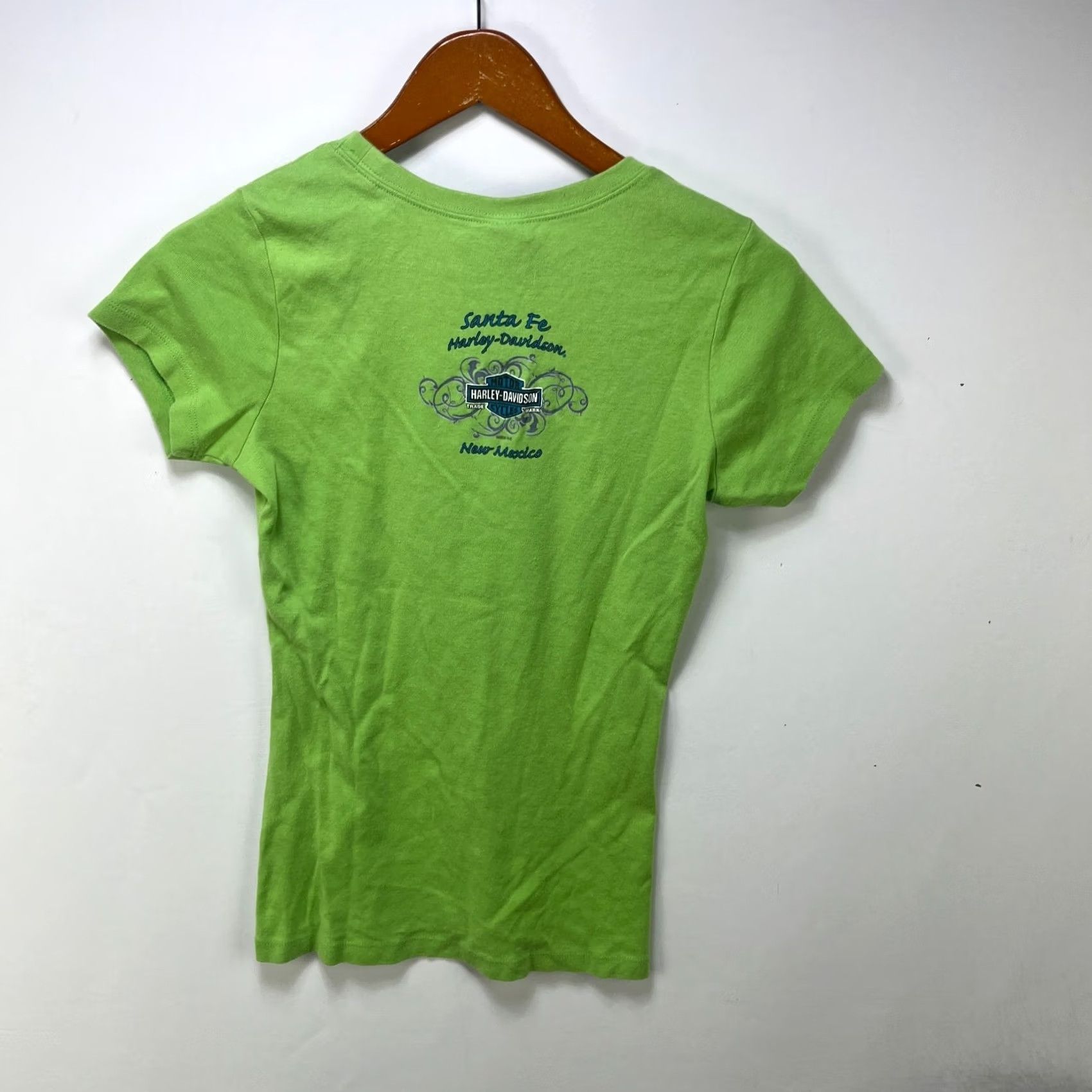Harley Davidson VINTAGE Harley-Davidson T-Shirt Women L Green 90s Sports Hip Hop Short Sleeve Casual Size L / US 10 / IT 46 - 5 Thumbnail