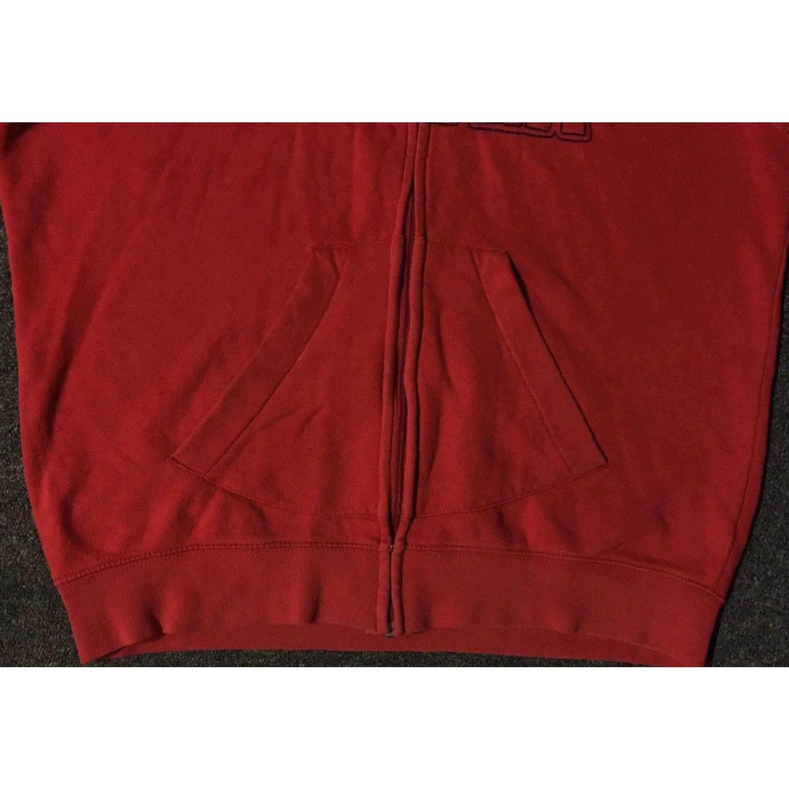 Nike VINTAGE Nike Air Faded Spellout Swoosh Zip Hoodie M Red Mens Hooded Sweatshirt 90s Hip Hop Grunge Logo Nike Sportswear Size US M / EU 48-50 / 2 - 3 Thumbnail