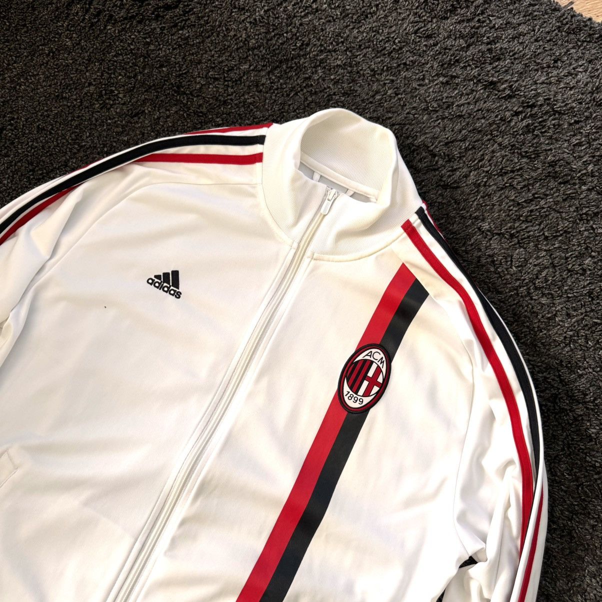 Adidas × Vintage Vintage Adidas AC Milan Soccer Training Jacket 2011-2012 Size US L / EU 52-54 / 3 - 2 Thumbnail