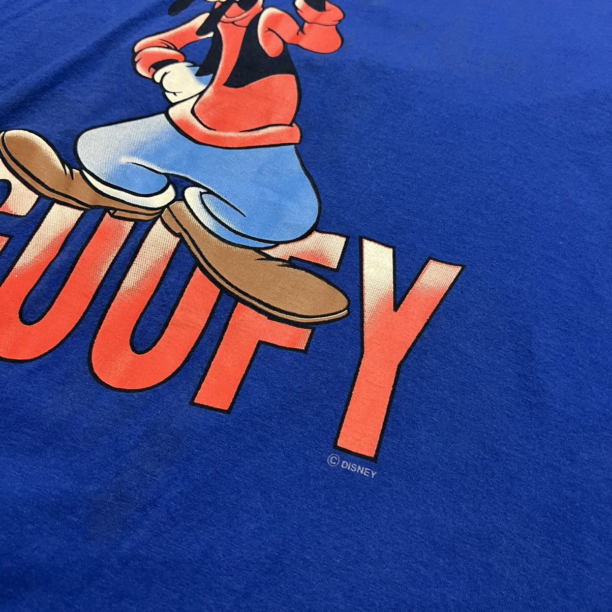 Disney × Mickey & Co. × Vintage Vintage 90s Disney Mickey Unlimited Goofy Big Print T Shirt Size US XL / EU 56 / 4 - 5 Thumbnail