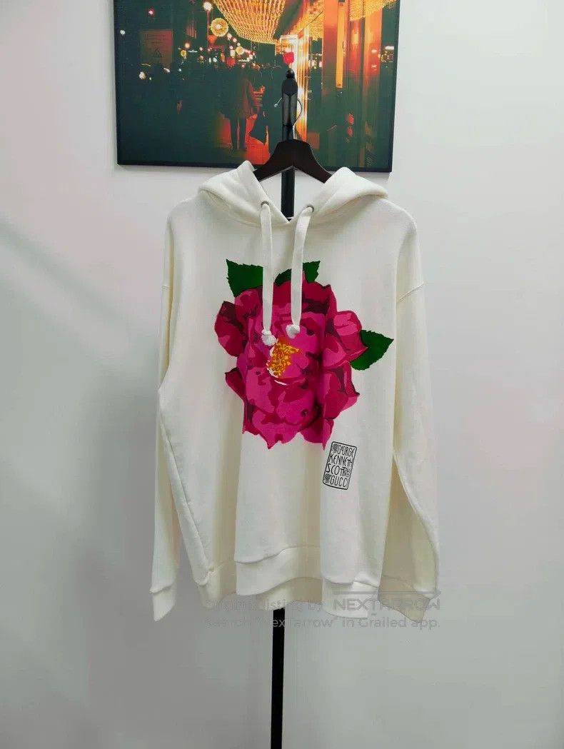 Gucci Gucci Floral print hooded sweatshirt Size M / US 6-8 / IT 42-44 - 1 Thumbnail