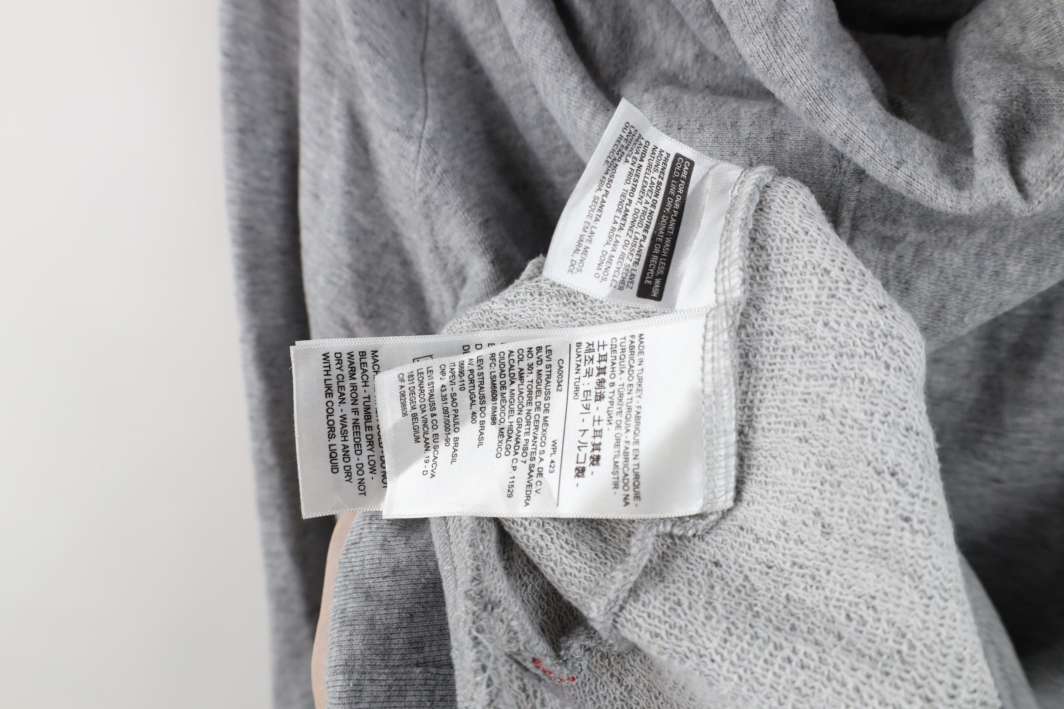Levi's Y2K Levis Spell Out Box Logo Hoodie Sweatshirt Gray Size US M / EU 48-50 / 2 - 12 Thumbnail