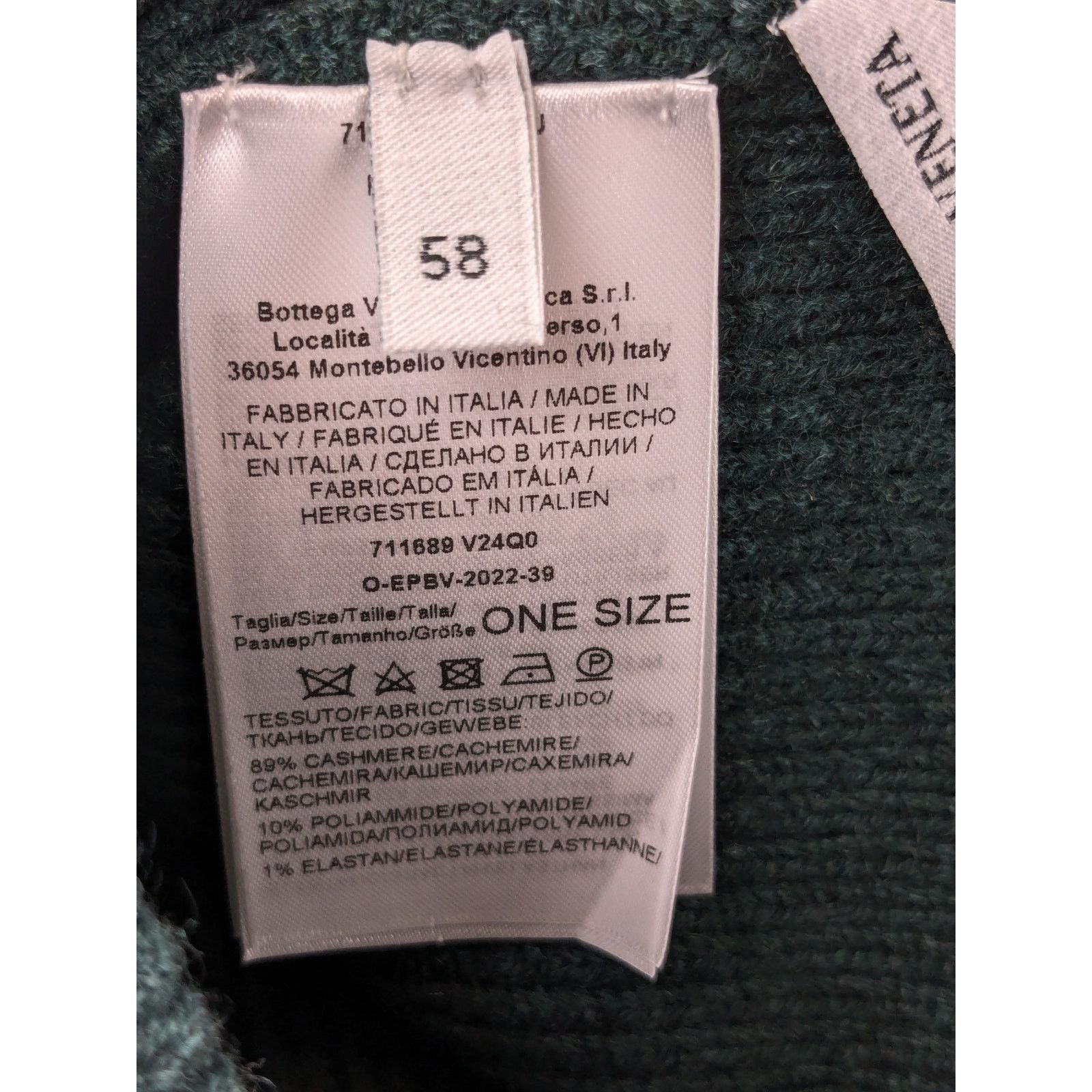 Bottega Veneta o1rshd1 Size: 58 / MW English Ribs Cashmere Hat in Inkwell Size ONE SIZE - 6 Thumbnail