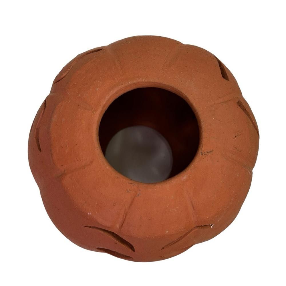 Designer Vintage Terracotta Jack-o-lantern W Multiple Faces Size ONE SIZE - 4 Thumbnail