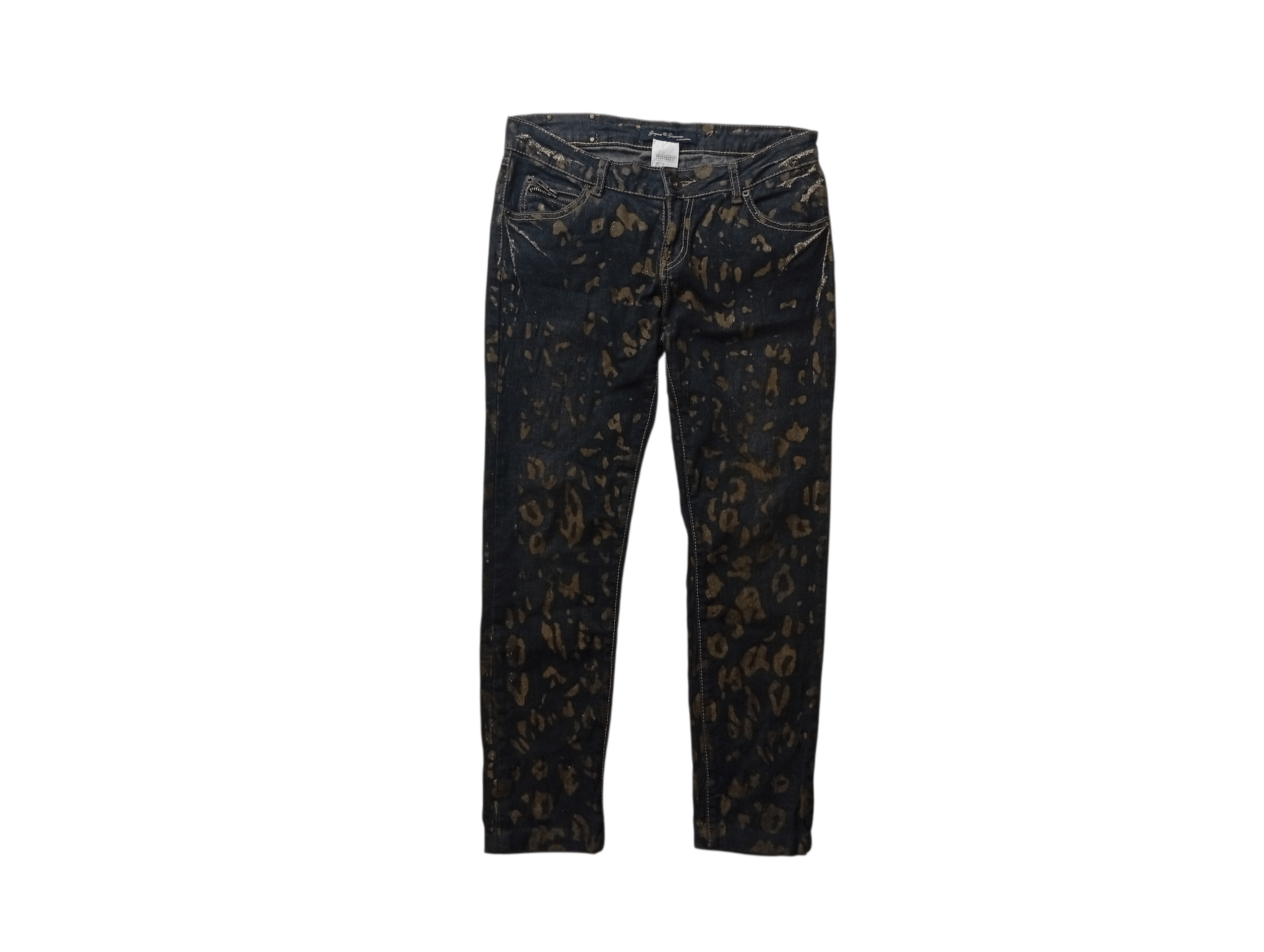Japanese Brand Jessi highrise paint skinny jeans Size 28" / US 6 / IT 42 - 1 Thumbnail