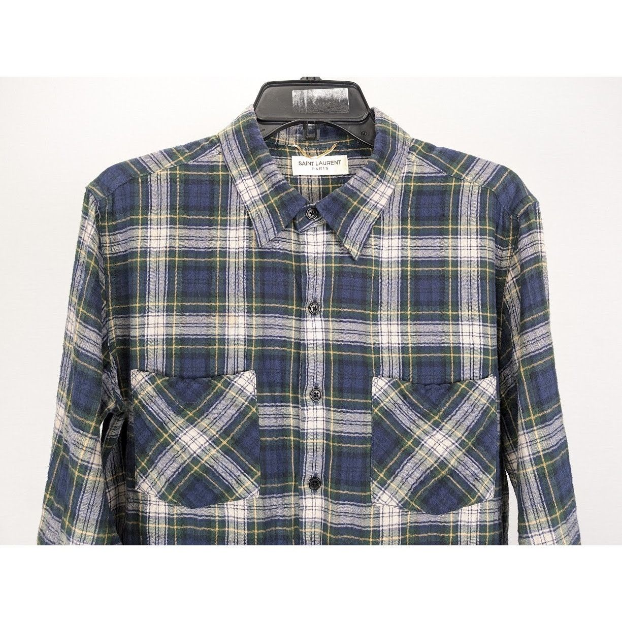 Saint Laurent Paris o1rshd1 CC20 Button Shirt in Multicolor Size US M / EU 48-50 / 2 - 5 Thumbnail