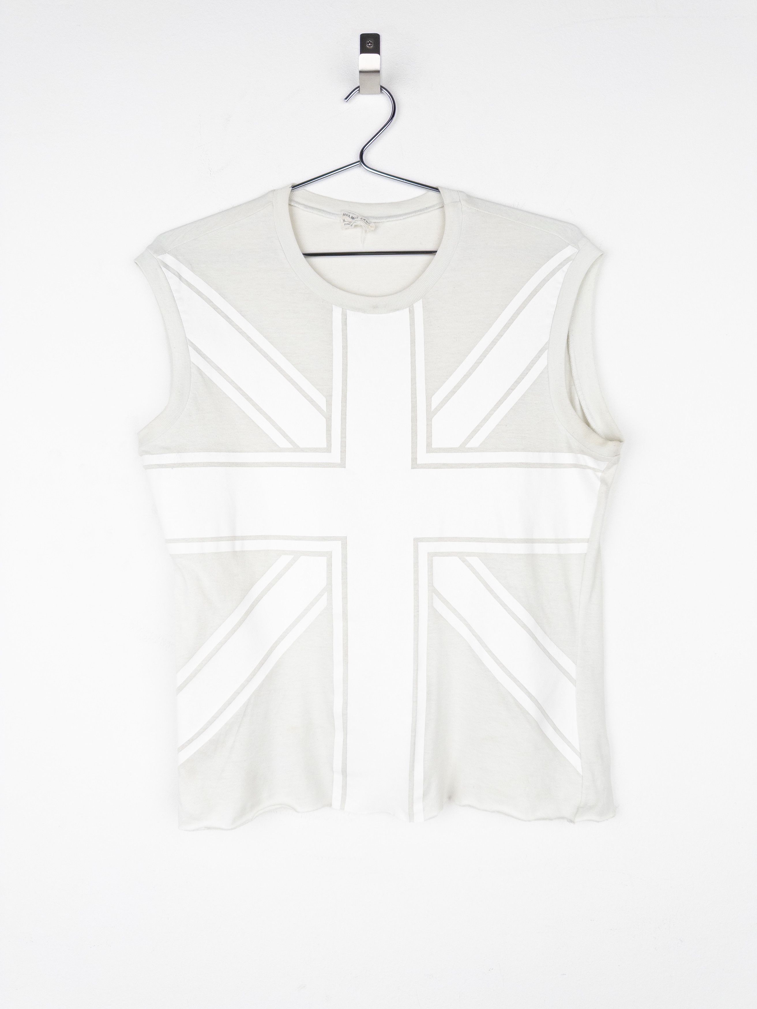 トップス helmut lang ss97 rubber tank top Helmut Lang AW97 Union Jack rubber tank top | Grailed