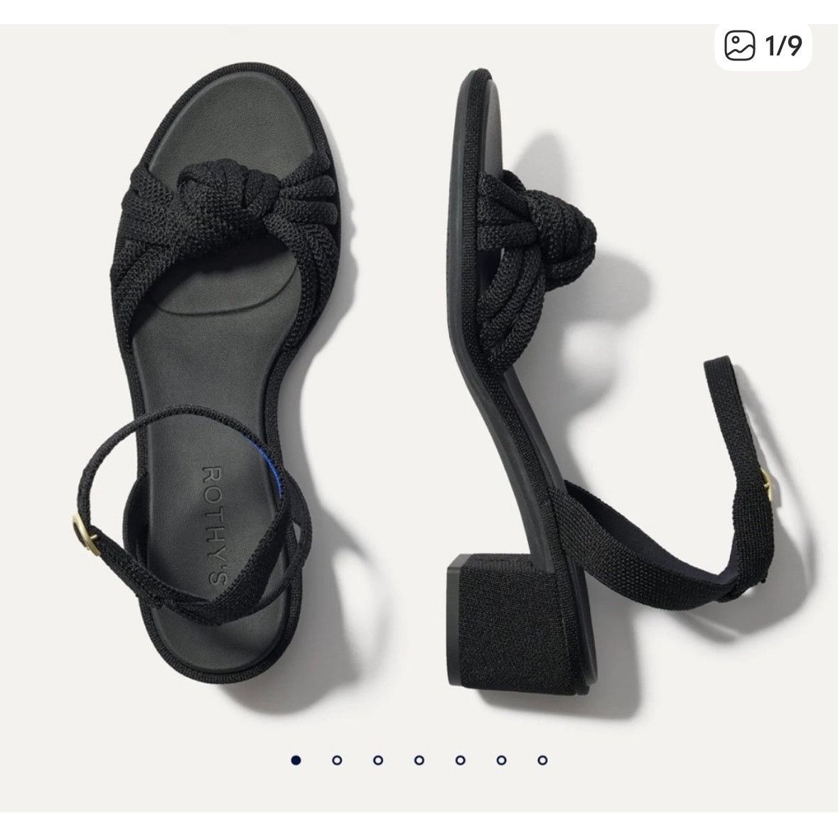 Other Brand new Rothy's Black Knot Sandals US 7 Size US 7 / IT 37 - 6 Thumbnail