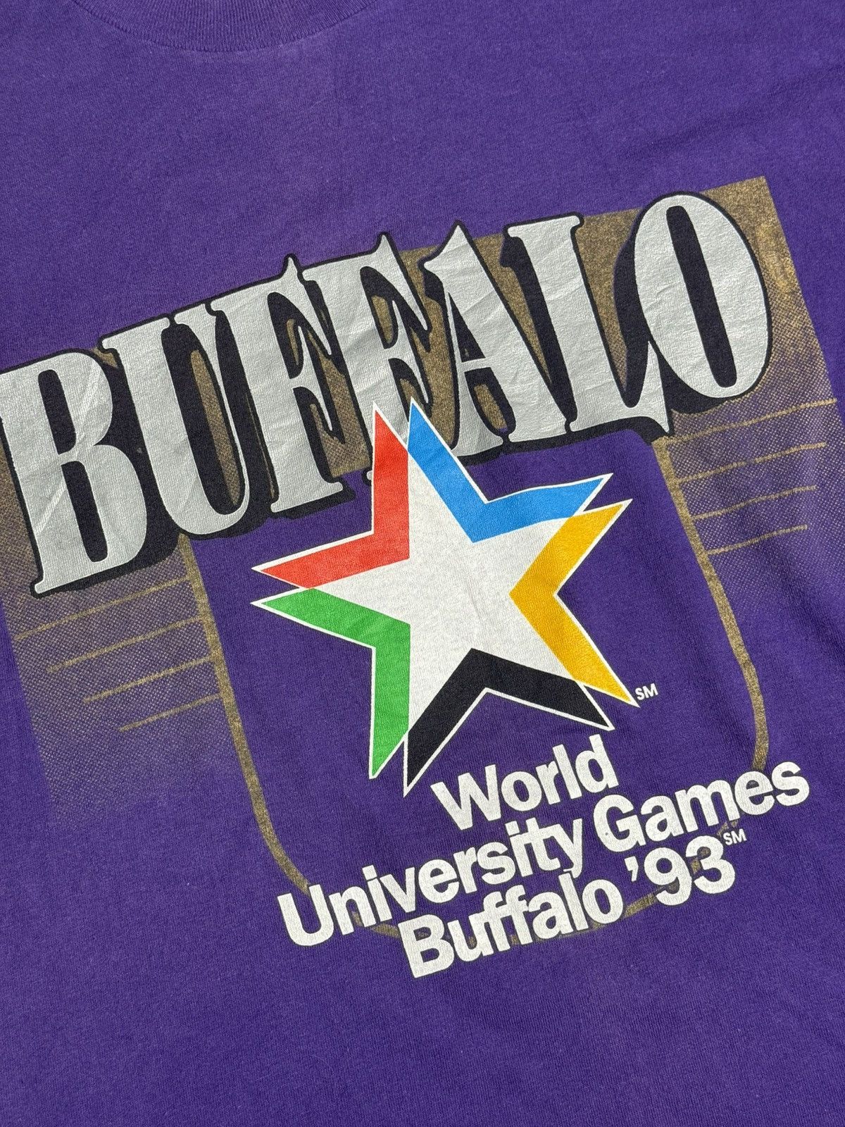 Vintage VINTAGE 1993 SS Buffalo World Games “Purple” [L] PREOWNED Size US L / EU 52-54 / 3 - 2 Thumbnail