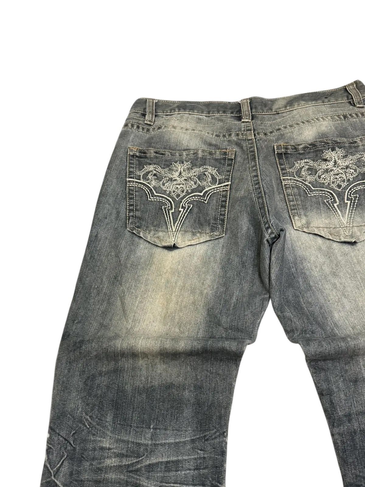 Avirex CRAZY AVIREX BAGGY STONE WASH CLAW MARK DENIM Size US 34 / EU 50 - 9 Thumbnail
