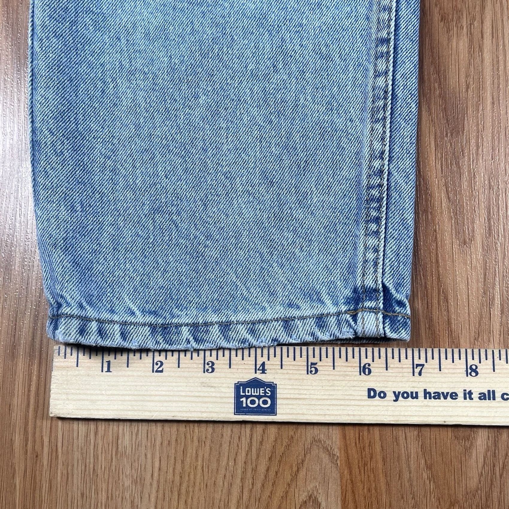 Denime Covington Jeans Women’s Size 14PS Petites Blue Wash Denim Tapered 5 Pocket Long Size 36" / US 14 / IT 50 - 7 Thumbnail