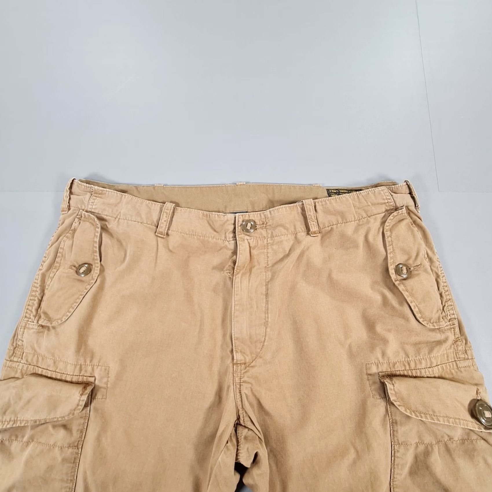 Polo Ralph Lauren VINTAGE Polo Ralph Lauren Cargo Pants Brown W42 L32 Paratrooper Pants Mens Cargo Regular Cotton Beige 6 Pockets Army Boys Mens Size US XL / EU 56 / 4 - 2 Thumbnail