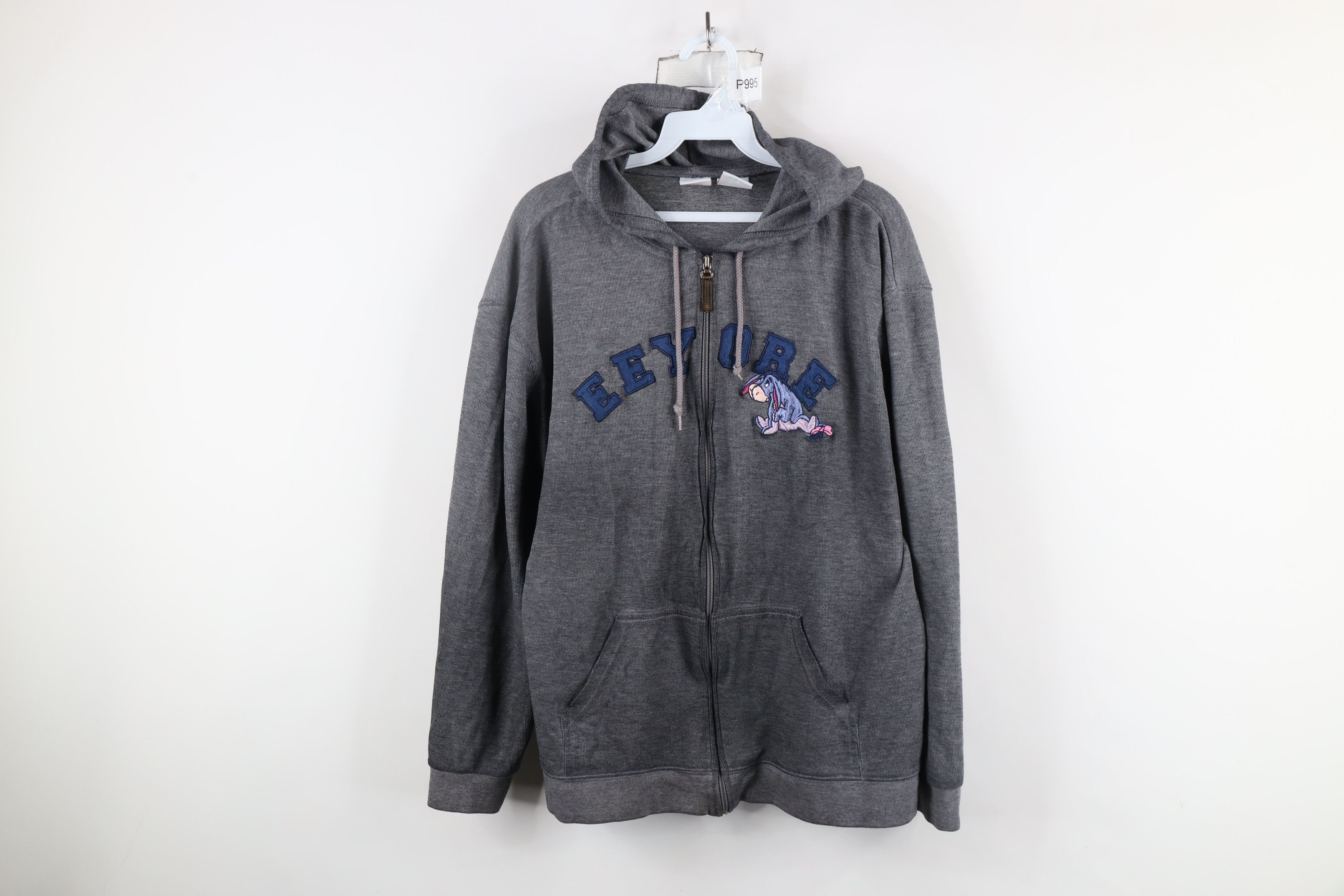Disney × Vintage Vintage 90s Disney Winnie the Pooh Eeyore Full Zip Hoodie Size XL / US 12-14 / IT 48-50 - 1 Thumbnail
