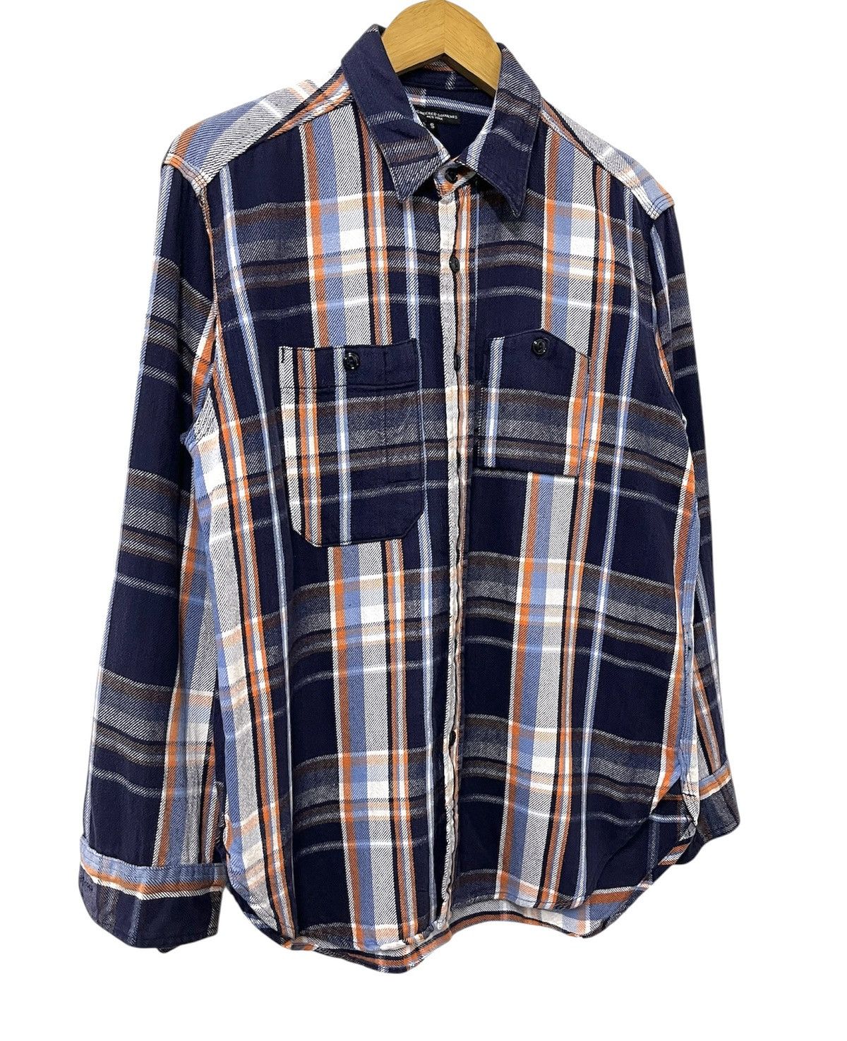 Engineered Garments ENGINEERED GARMENTS CHECKED TWILL PLAID WORK SHIRT Size US S / EU 44-46 / 1 - 3 Thumbnail
