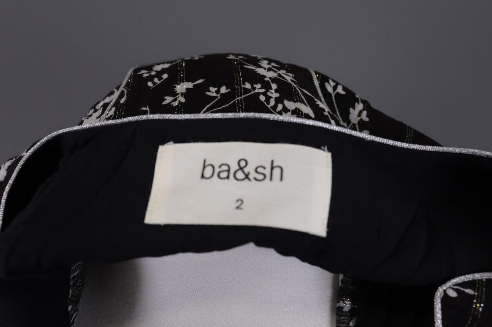 Wilkes Bashford BA&SH Frezza Noir Lady Dress Black Floral Blouson Dress Sz 2 Size XS / US 0-2 / IT 36-38 - 12 Thumbnail