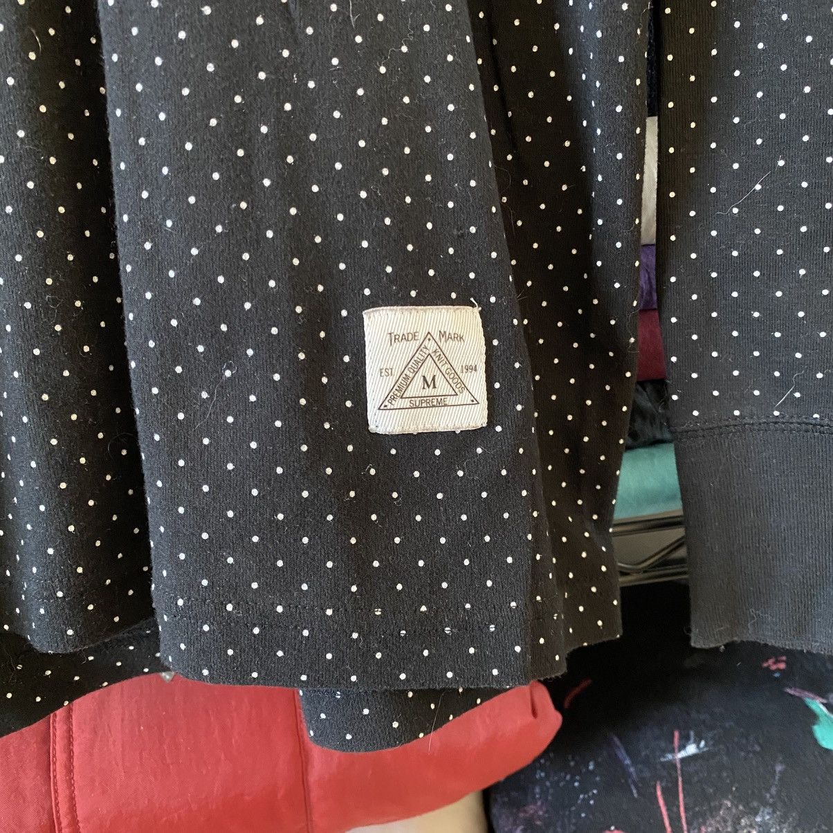 Supreme Supreme Shirt Micro Dot Henley Longsleeve Top Black 2013 Size US M / EU 48-50 / 2 - 3 Thumbnail