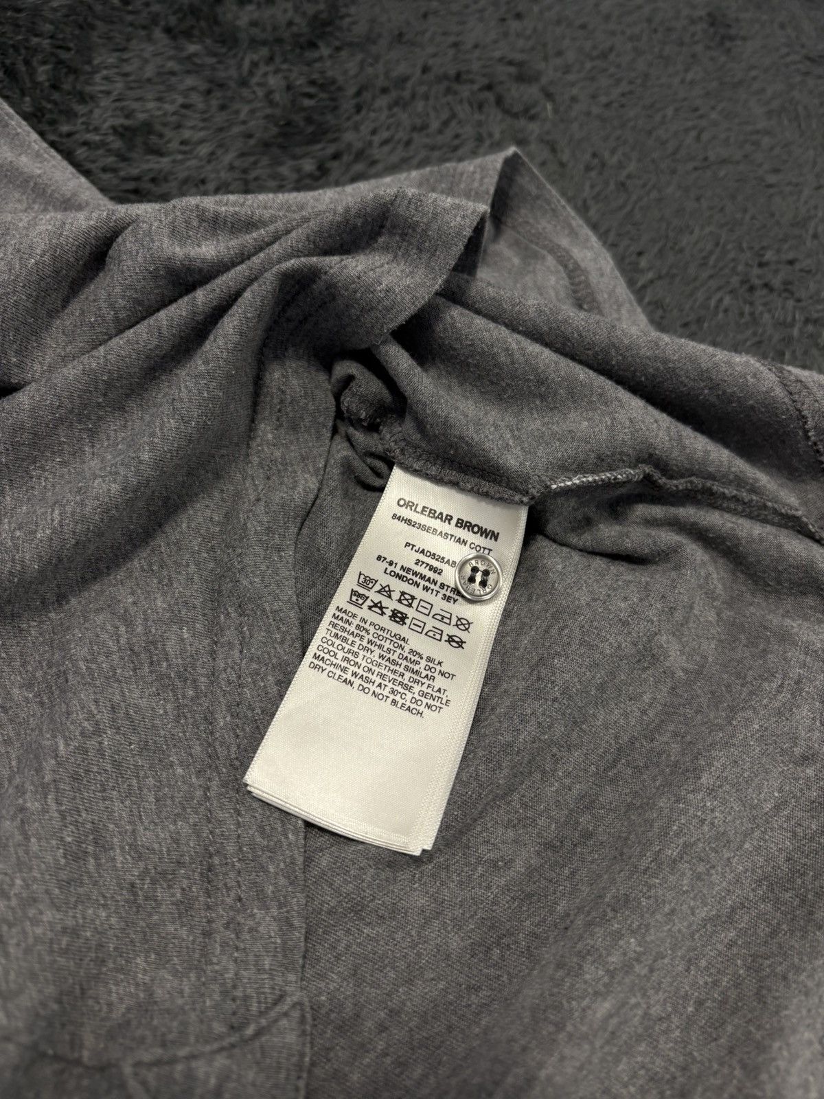 Orlebar Brown Orlebar Brown Basic Gray Polo Shirt Size US L / EU 52-54 / 3 - 8 Thumbnail