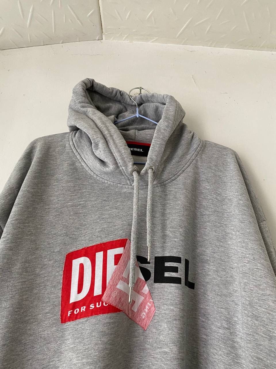Diesel × Vintage Vintage Diesel Box Logo Hoodie Size US XL / EU 56 / 4 - 6 Thumbnail