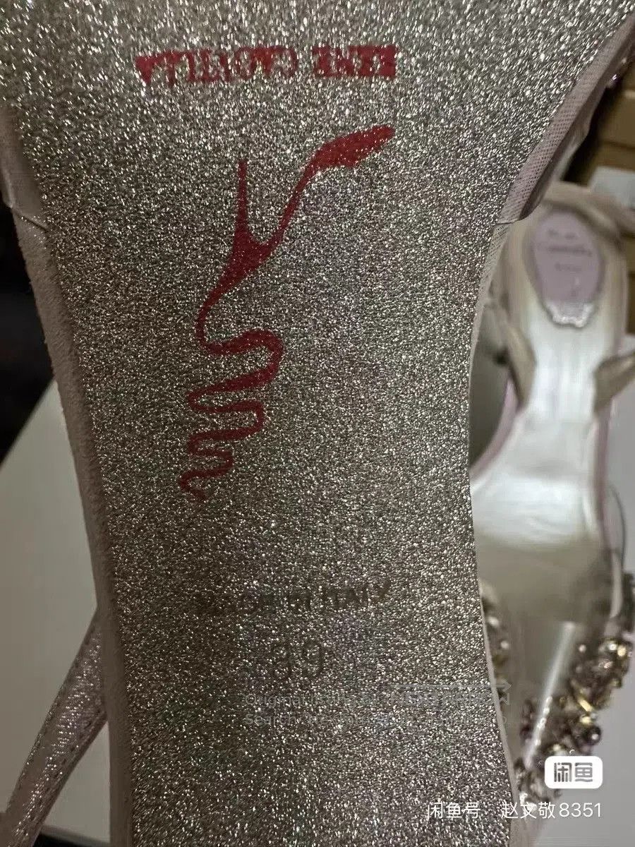 Rene Caovilla Rene Caovilla Pointed Toe Crystal Heels. Size US 8 / IT 38 - 6 Thumbnail