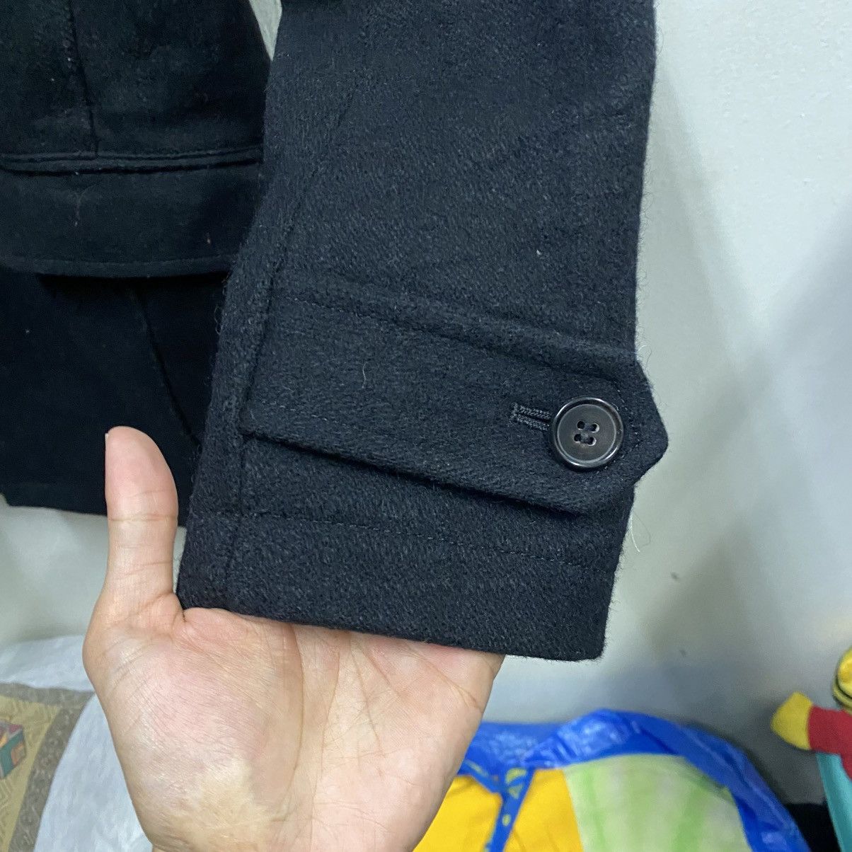 Katharine Hamnett London 🥷🏿Katharine Hamnett London Black Wool Duffle Coat (M) Size US M / EU 48-50 / 2 - 7 Thumbnail