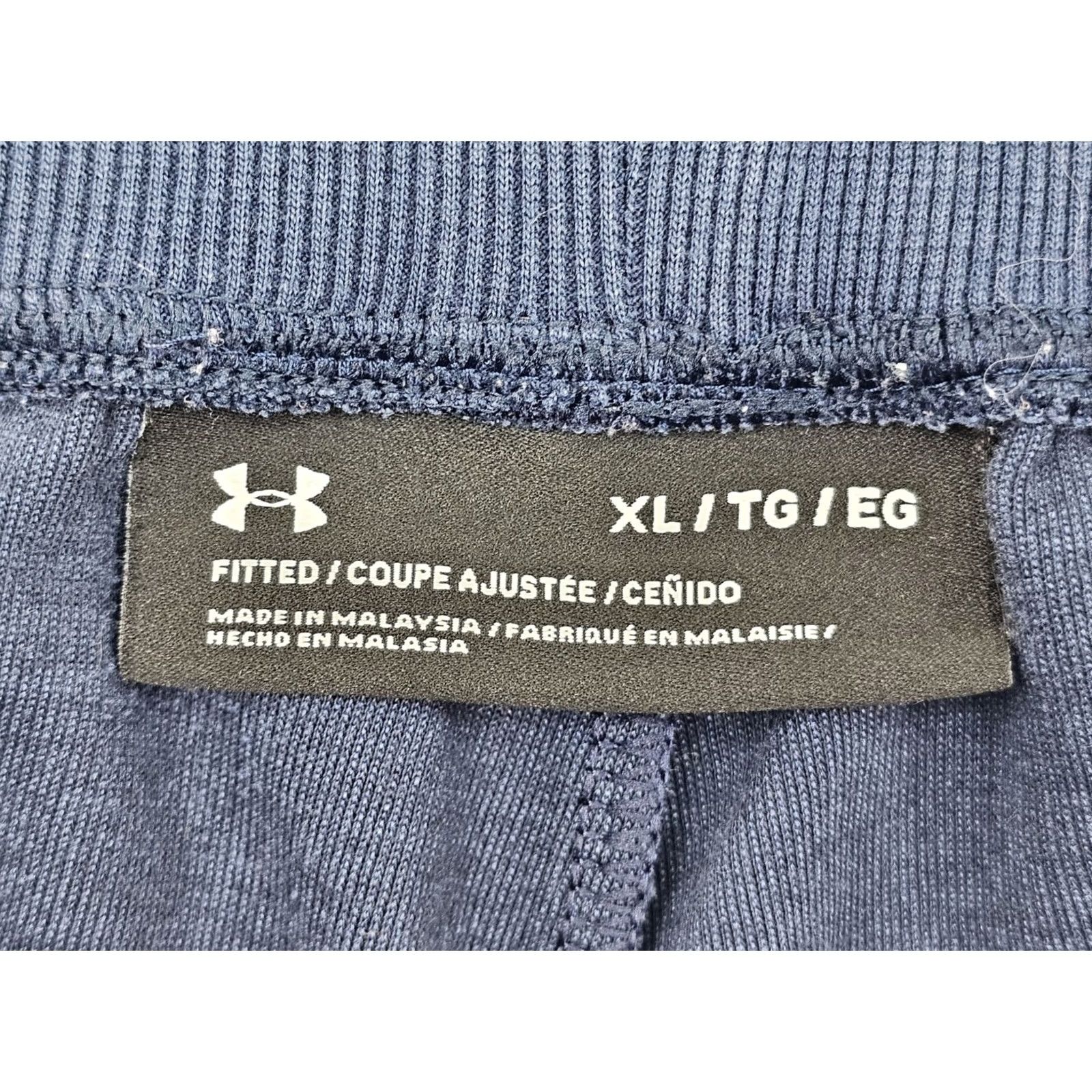 Under Armour Under Armour Fitted Jogger Sweatpants Men XL Heather Navy Blue Athletic Size US 36 / EU 52 - 7 Thumbnail
