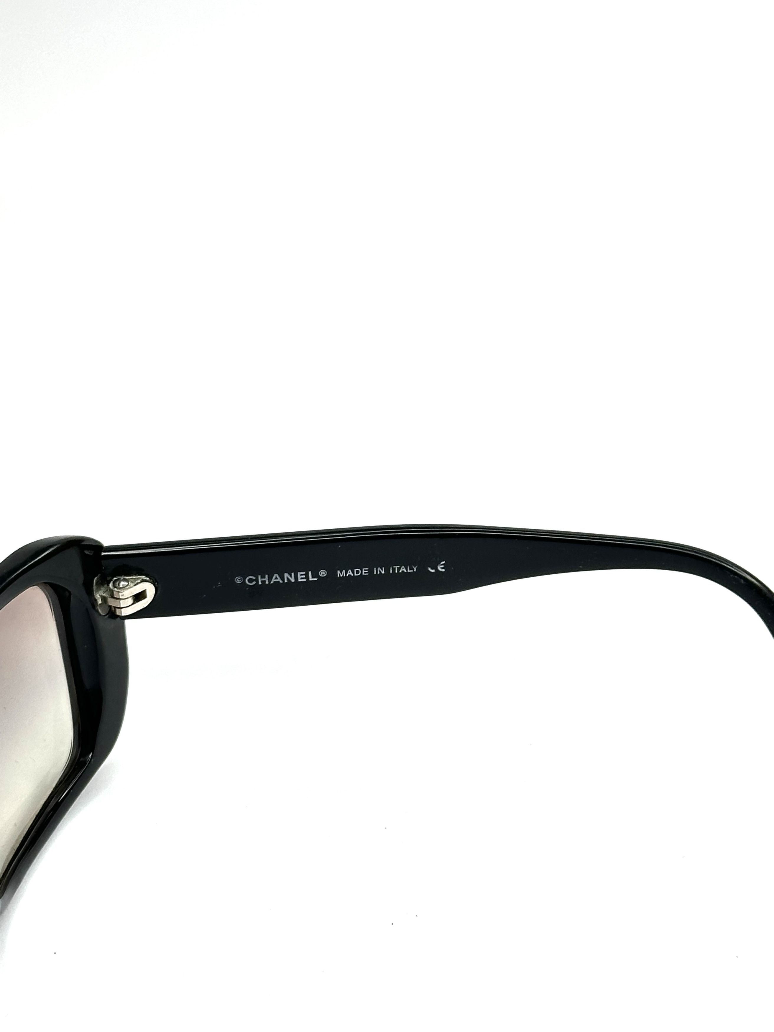 Chanel Chanel shaded slim rhinestones sunglasses Size ONE SIZE - 7 Thumbnail