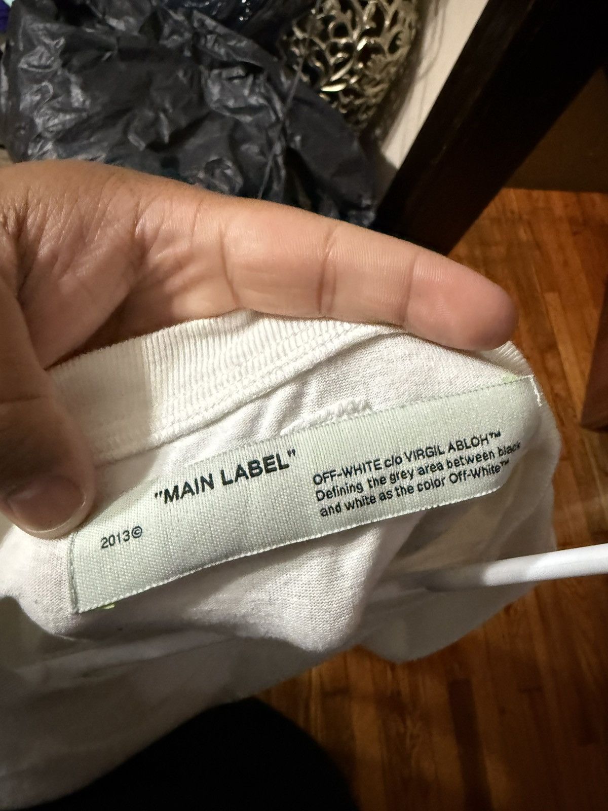 Off-White Off-White Industrial Belt Spray Paint Tee Size XL Size US XL / EU 56 / 4 - 6 Thumbnail