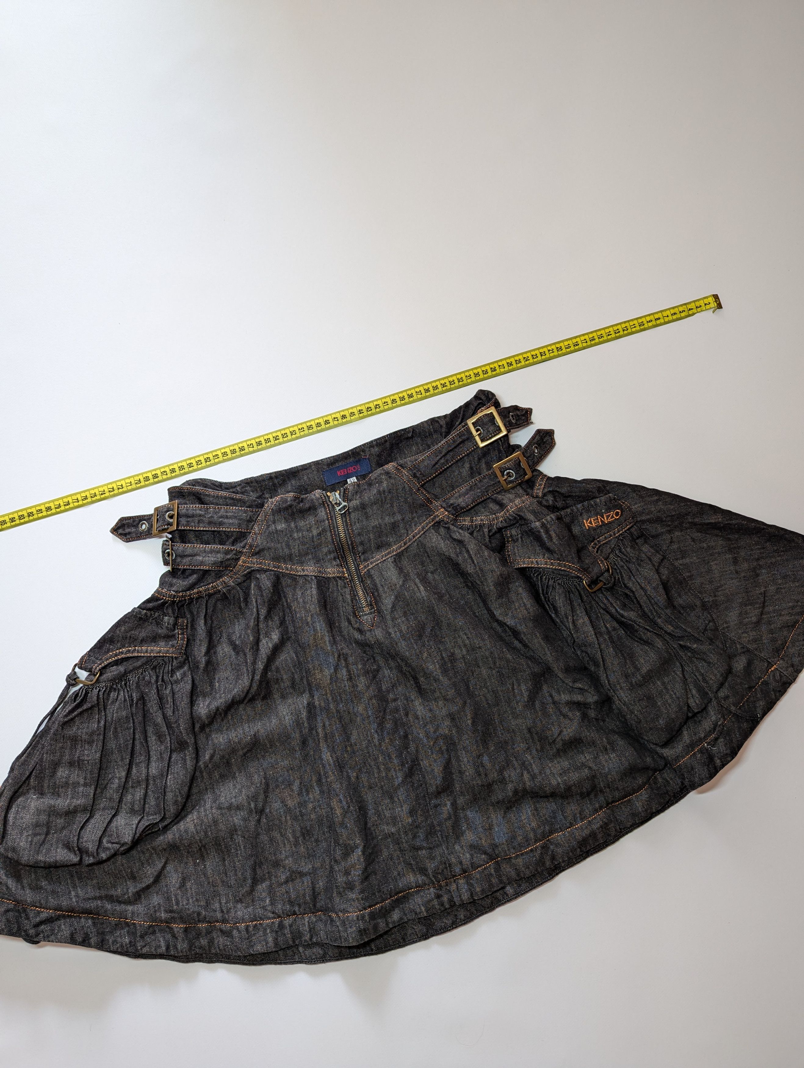 Kenzo Kenzo Jeans Avantgarde style Skirt Pockets Size 30" / US 8 / IT 44 - 12 Thumbnail