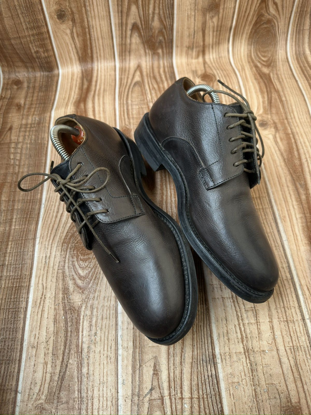 Viberg Viberg Dark Brown Derby Boots. Size US 7 / EU 40 - 9 Thumbnail
