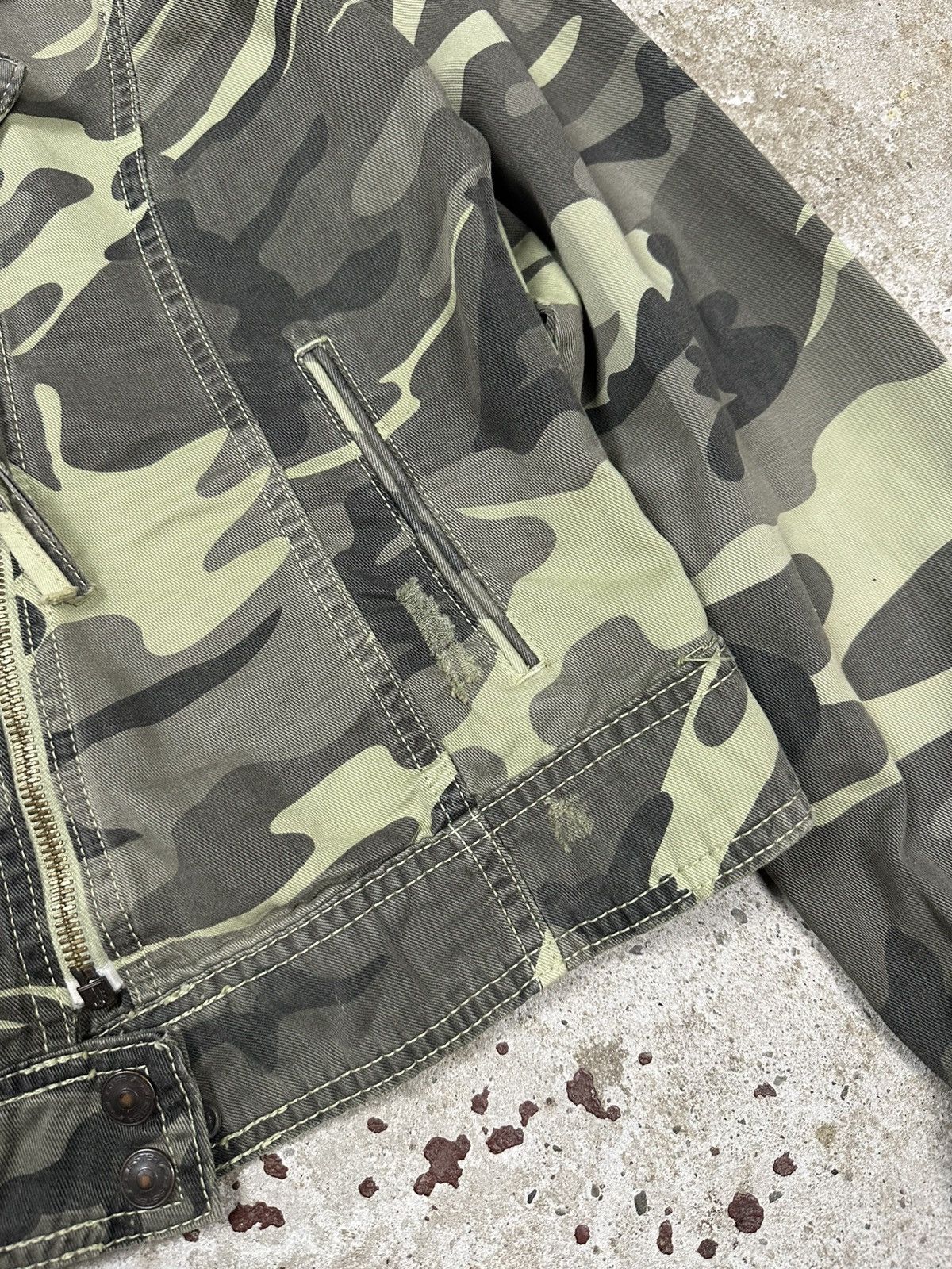 Other Vintage Y2K Camo Asymmetrical Moto Biker Reworked Jacket Size US S / EU 44-46 / 1 - 8 Thumbnail