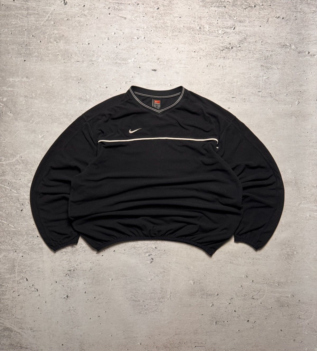 Nike × Vintage NIKE VINTAGE TEDDY CENTER LOGO OVERSIZE BOXY SWEATSHIRT Size US XL / EU 56 / 4 - 1 Thumbnail