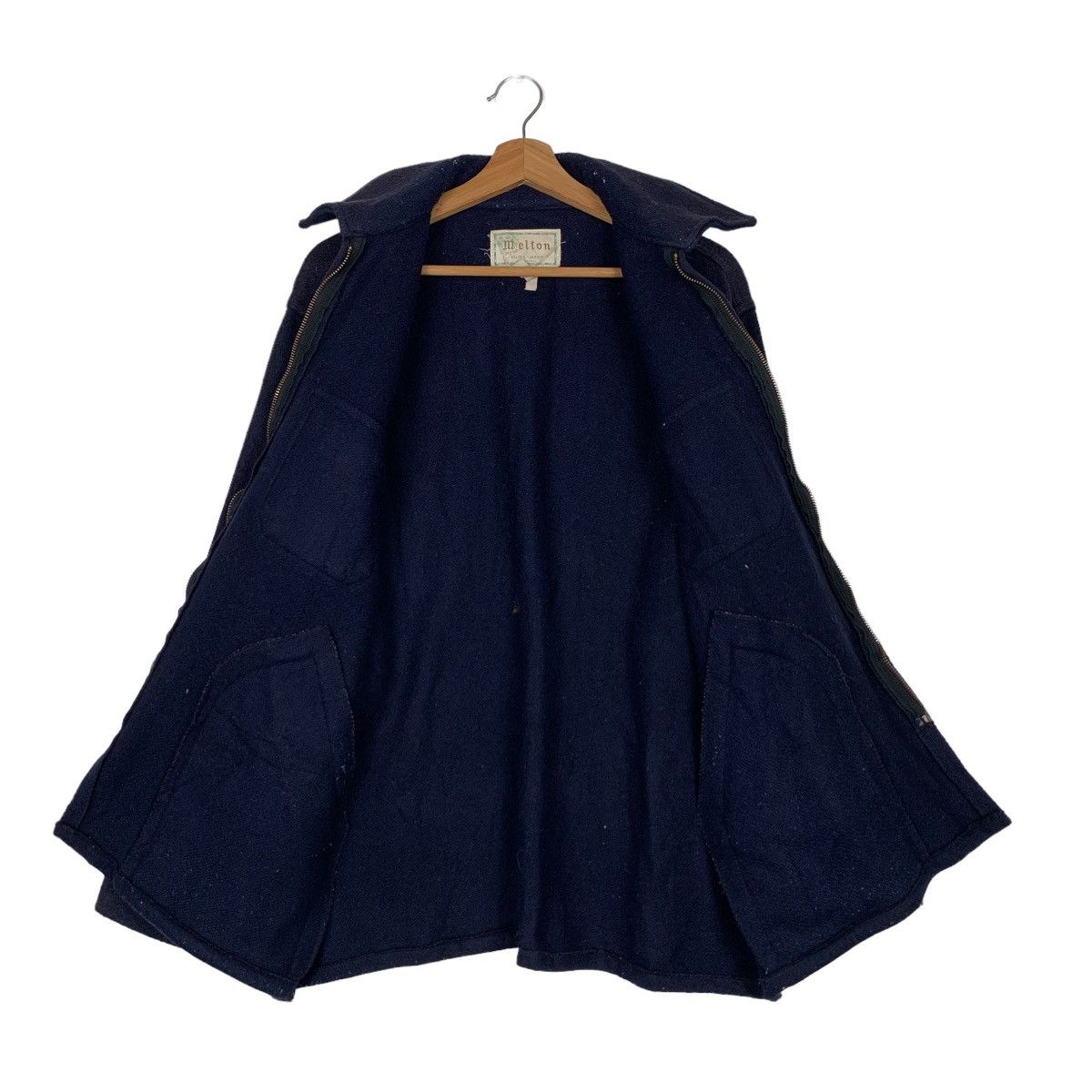 Vintage MELTON Outer Wear Four Pocket Wool Jacket #0256-C12 Size US XL / EU 56 / 4 - 12 Thumbnail