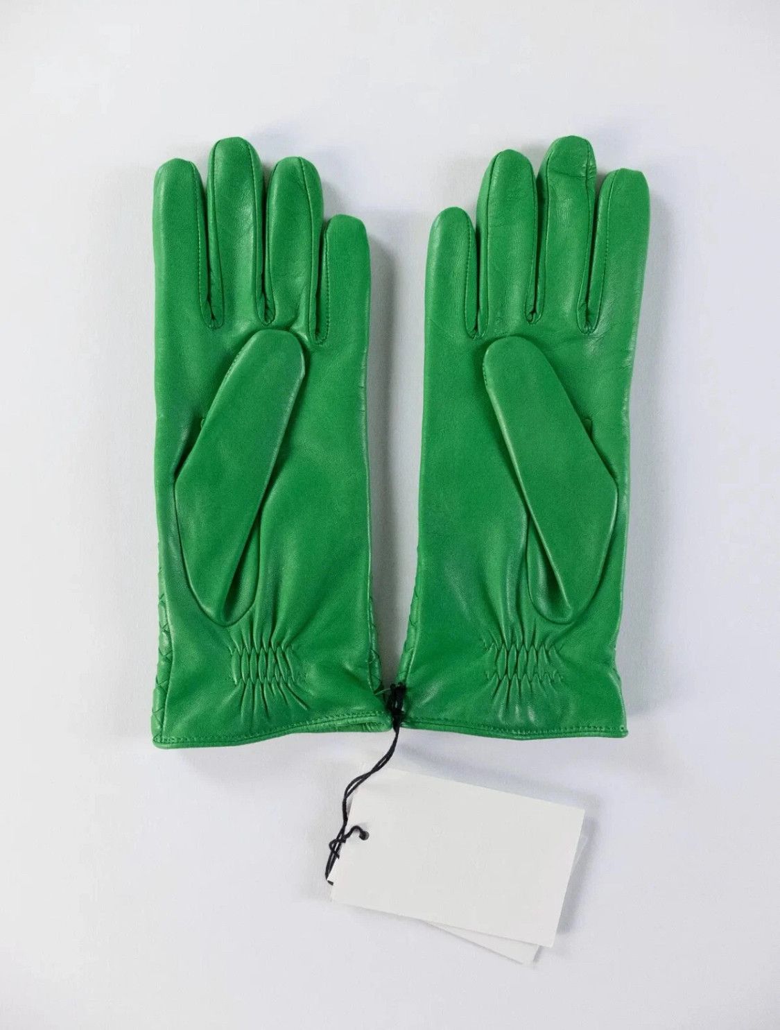 Bottega Veneta BOTTEGA VENETA green intrecciato leather gloves Size 8 Size ONE SIZE - 4 Thumbnail