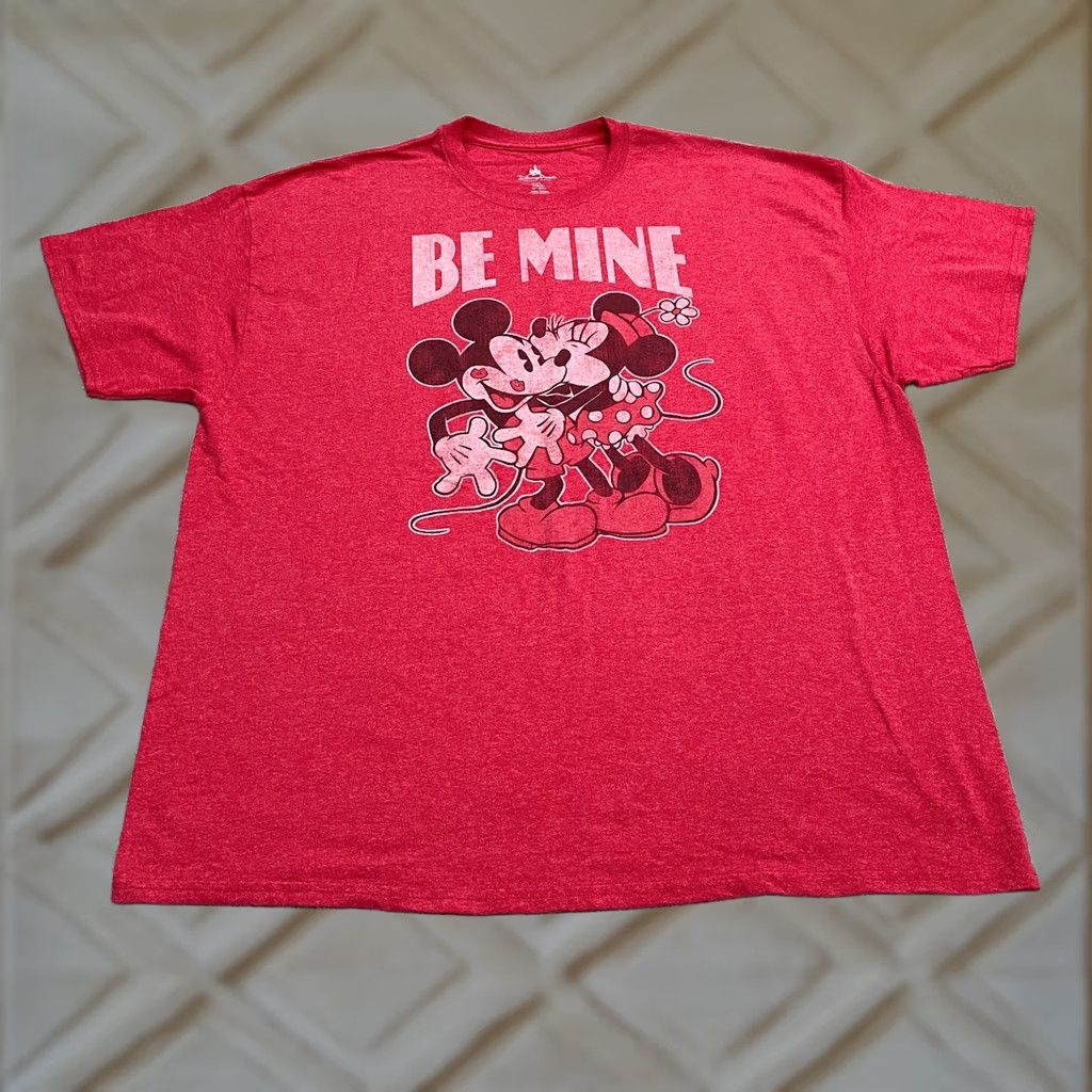 Disney Disney Mickey Mouse Graphic T-Shirt Mens 2XL Red Crew Neck Short Sleeve Tee Top Size US XXL / EU 58 / 5 - 1 Thumbnail