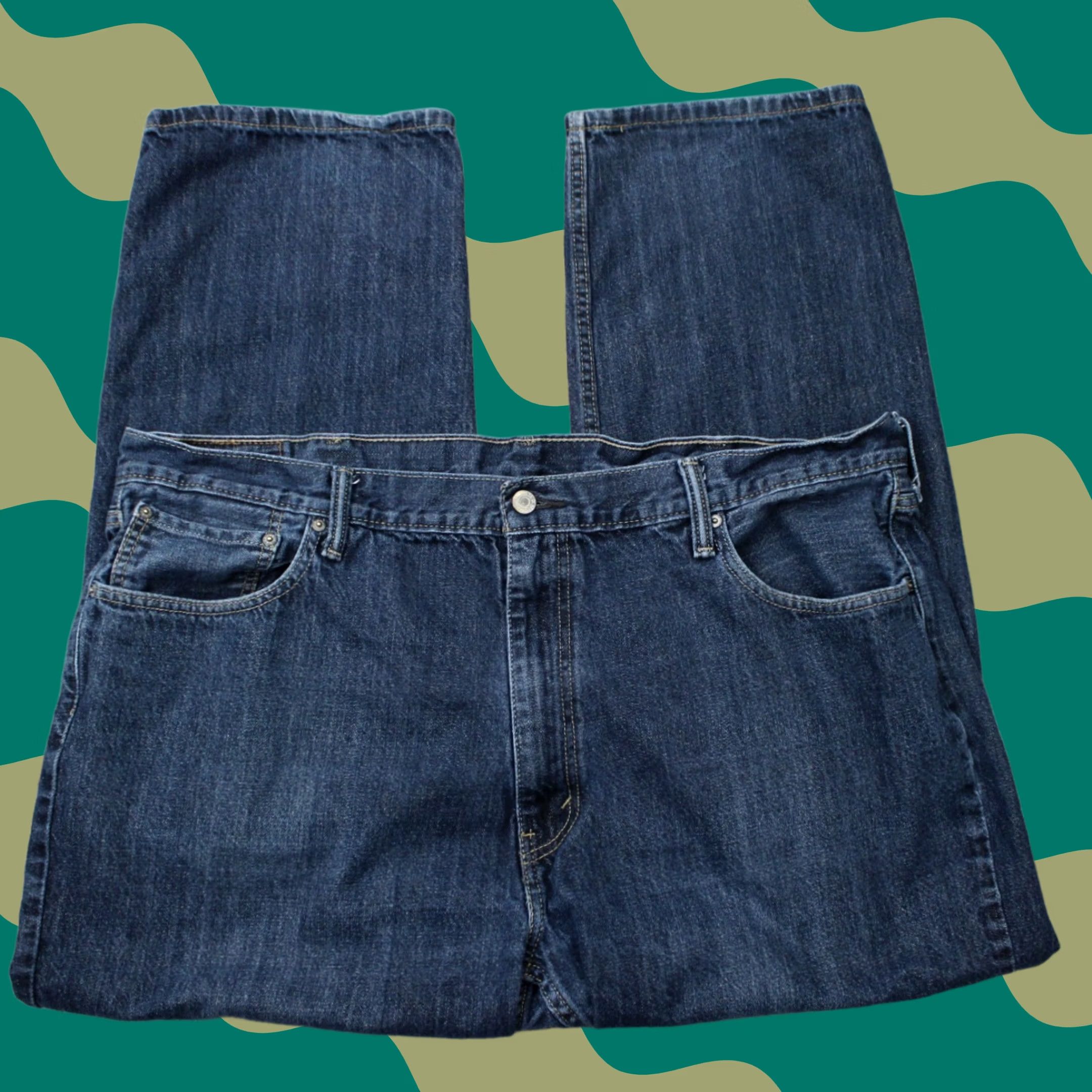 Levi's Levi's 550 Jeans Mens 46x30 Blue Relaxed Fit 100% Cotton Denim 5-Pocket Regular Size MENS Jeans Size US 30 / EU 46 - 1 Thumbnail