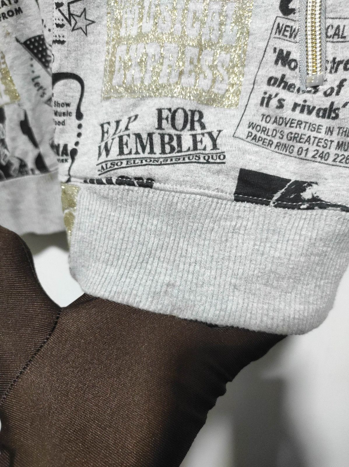 Japanese Brand Lock Heaven newspapper double zip fur hoodie LGB style Size US S / EU 44-46 / 1 - 17 Thumbnail